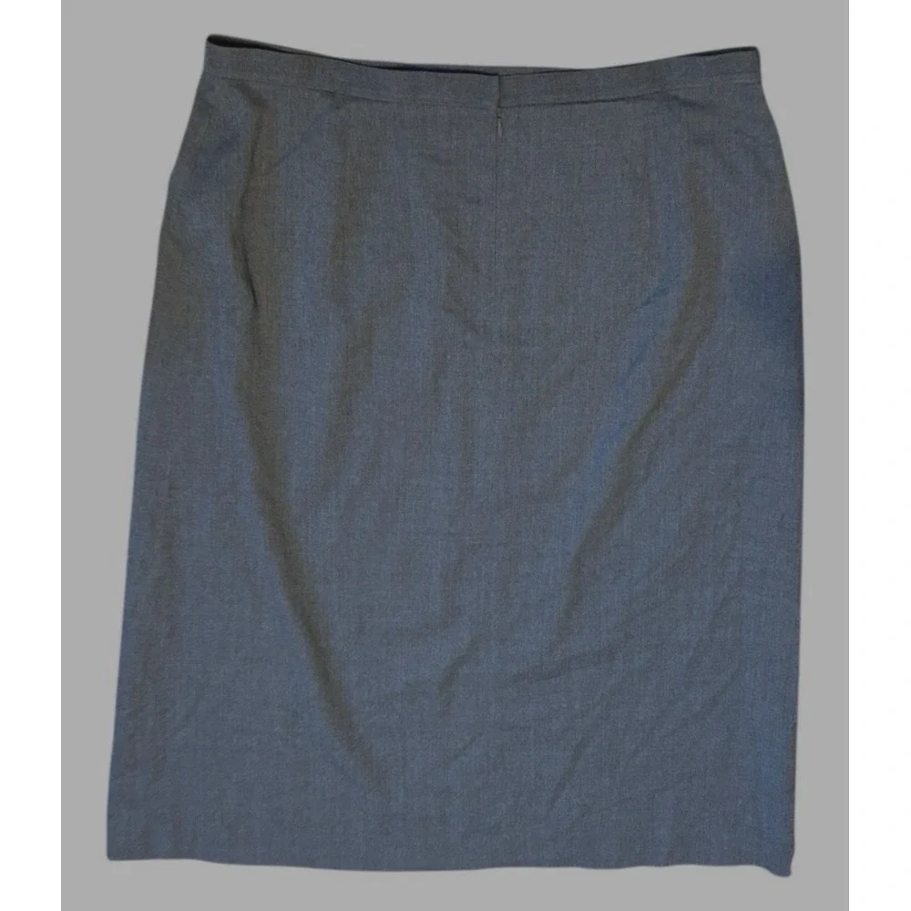 Talbots Skirt‎ Womens 20W Plus Gray Wool Stretch A Line Office Career Work